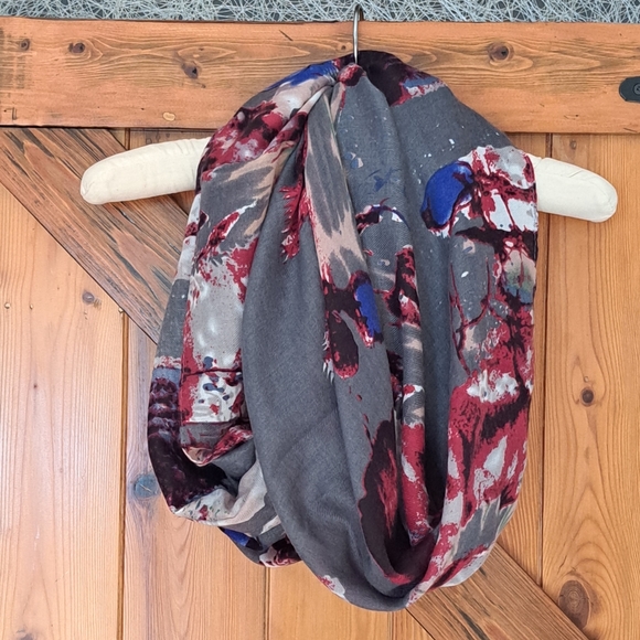 C'est Moi Large Abstract Infinity Scarf - Picture 1 of 7